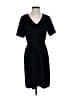 Brass Solid Black Casual Dress Size XS - photo 1