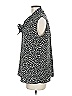 Uniqlo 100% Polyester Polka Dots Black Sleeveless Blouse Size M - photo 5