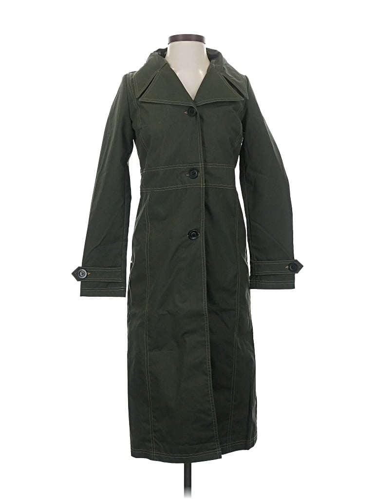 Pre-owned Feller Trenchcoat In Green