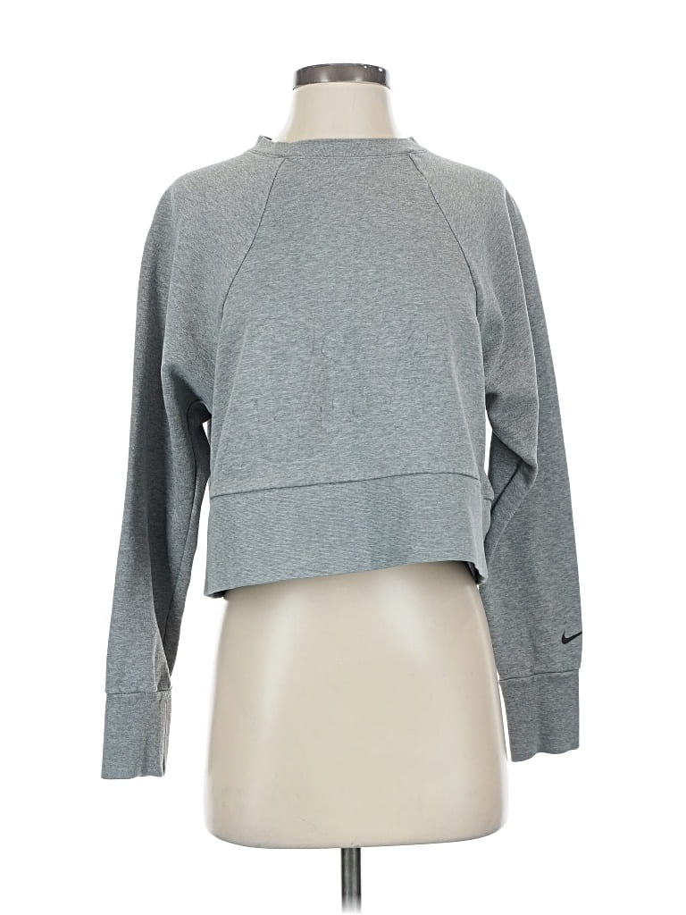 Pre-owned Nike Sweatshirt In Gray
