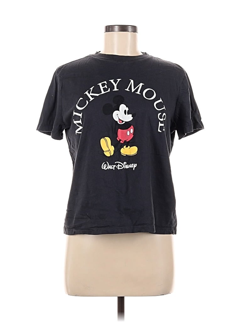 Pre-owned H&m Short Sleeve T-shirt In Black