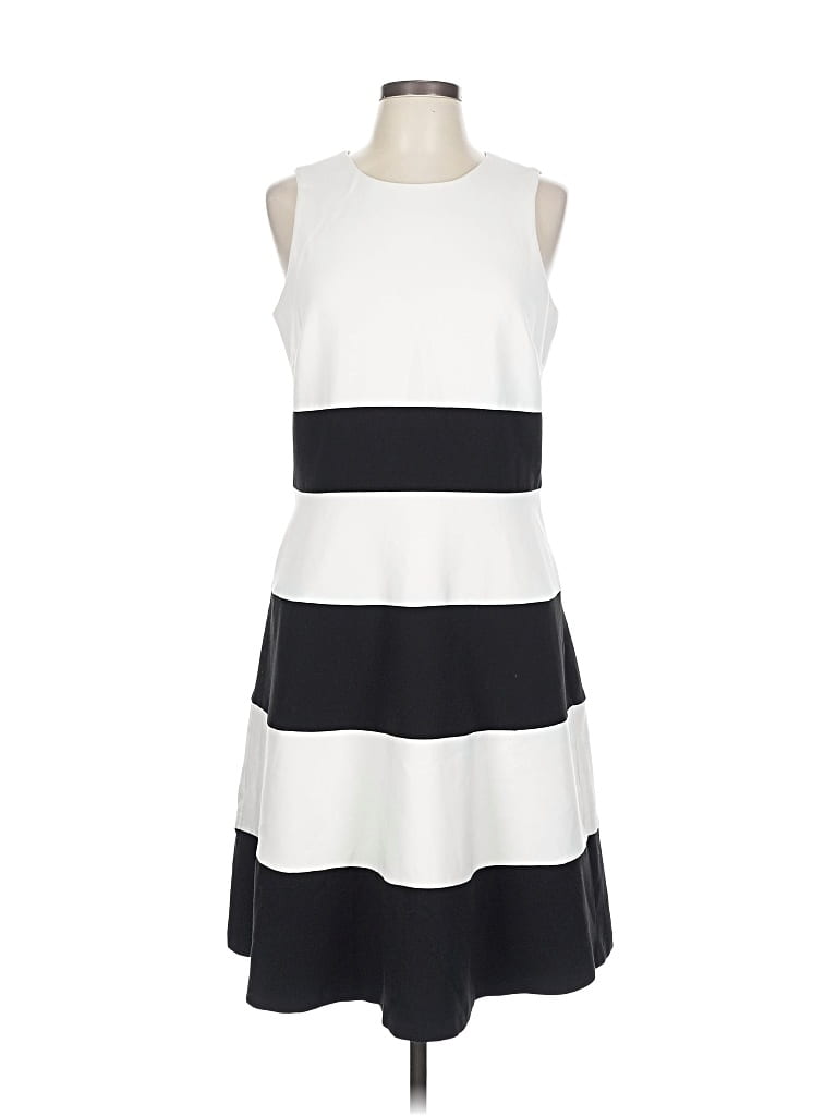 Pre-owned Ann Taylor Factory Casual Dress In White