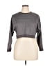 The Lines In Between Gray Cardigan Size XL - photo 1