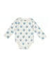 Monica + Andy Print Ivory Long Sleeve Onesie Size 9-12 mo - photo 1