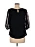 Antonio Melani Black 3/4 Sleeve Blouse Size M - photo 2