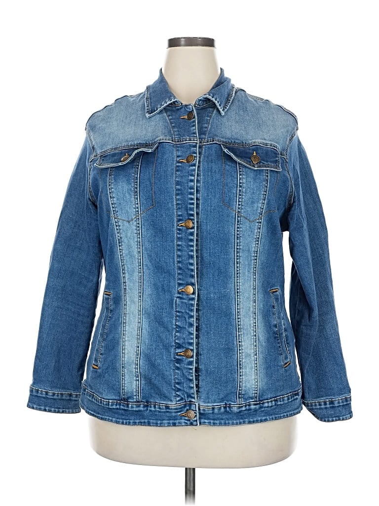 Pre-owned Agnes Orinda Denim Jacket In Blue