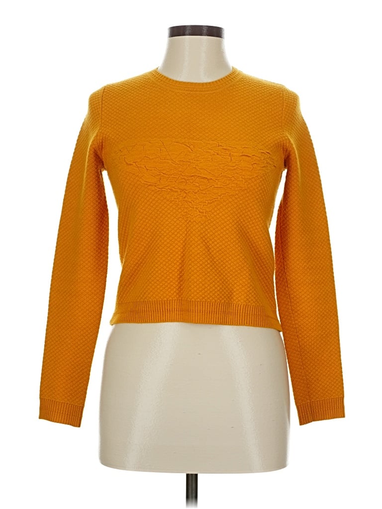 Pre-owned Unbranded Pullover Sweater In Orange