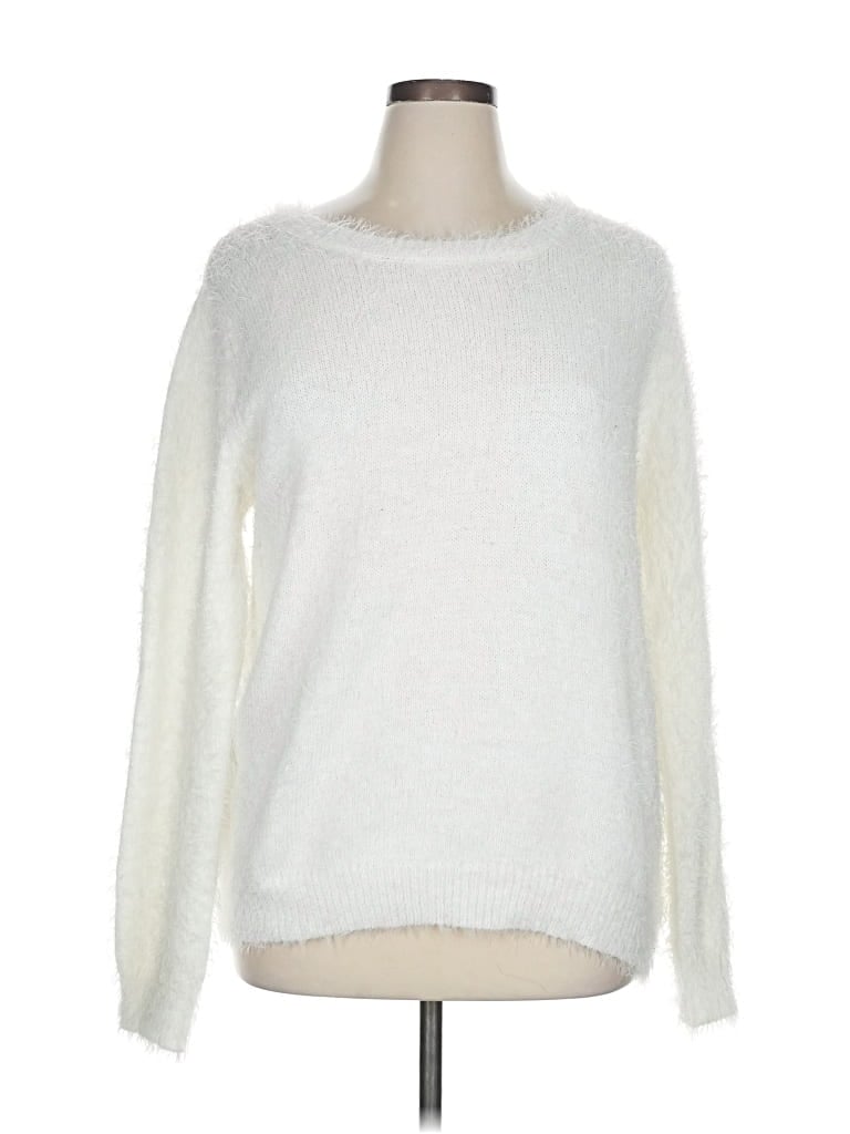 Pre-owned Mudd Pullover Sweater In White