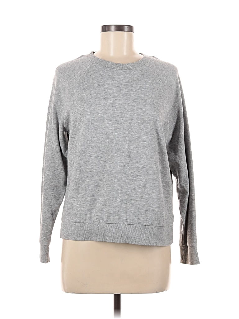 Pre-owned Divided By H&m Pullover Sweater In Gray