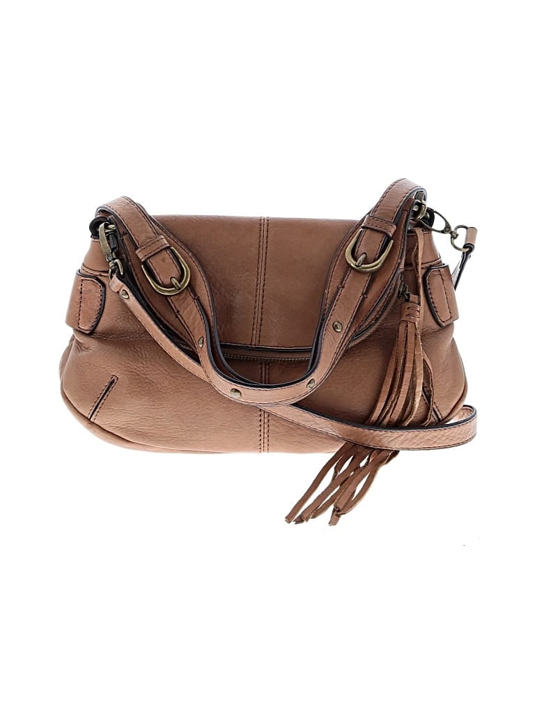 Pre-owned Lucky Brand Leather Crossbody Bag In Brown