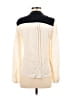 Theory 100% Silk Color Block Ivory Long Sleeve Silk Top Size 00 - photo 2