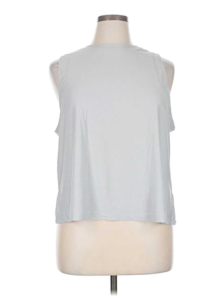 Pre-owned Active By Old Navy Sleeveless T-shirt In Silver