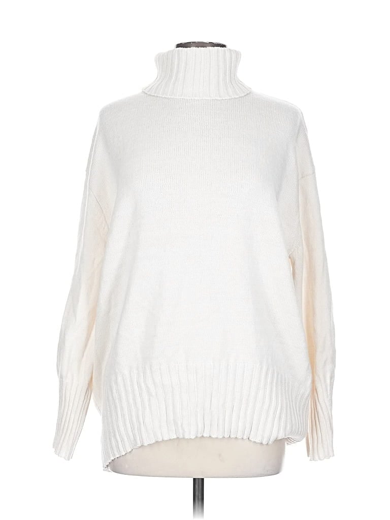 Pre-owned A New Day Turtleneck Sweater In White