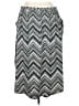 Bobeau Chevron-herringbone Gray Silver Casual Skirt Size 2X - photo 2