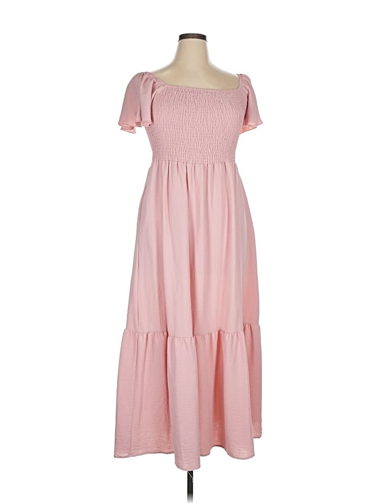 Pre-owned Ofeefan Casual Dress In Pink
