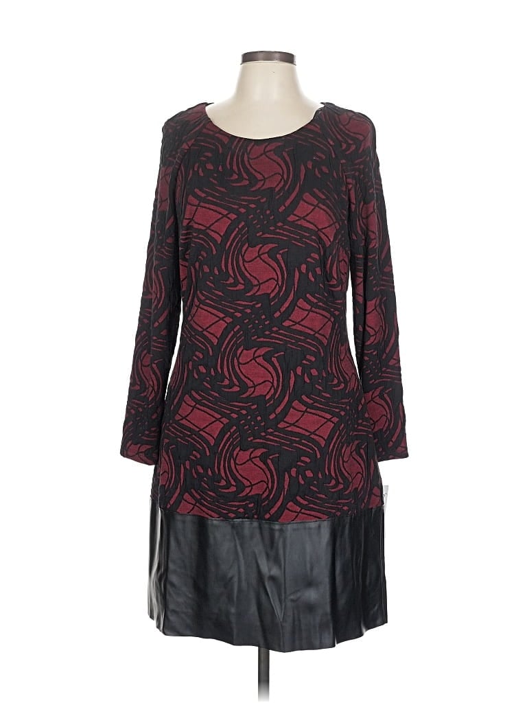 Frank Lyman Design Casual Dress In Burgundy