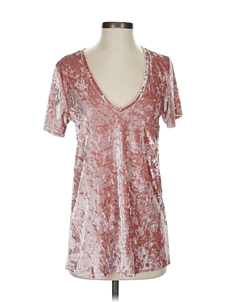 Pre-owned Pol Short Sleeve Blouse In Pink