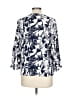 Como Blu 100% Rayon Silver 3/4 Sleeve Blouse Size L - photo 2