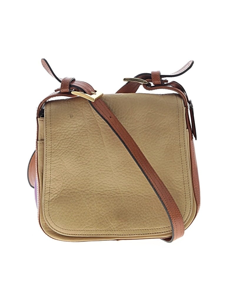 Pre-owned Croton Leather Crossbody Bag In Brown