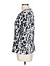 Como Blu 100% Rayon Silver 3/4 Sleeve Blouse Size L - photo 5