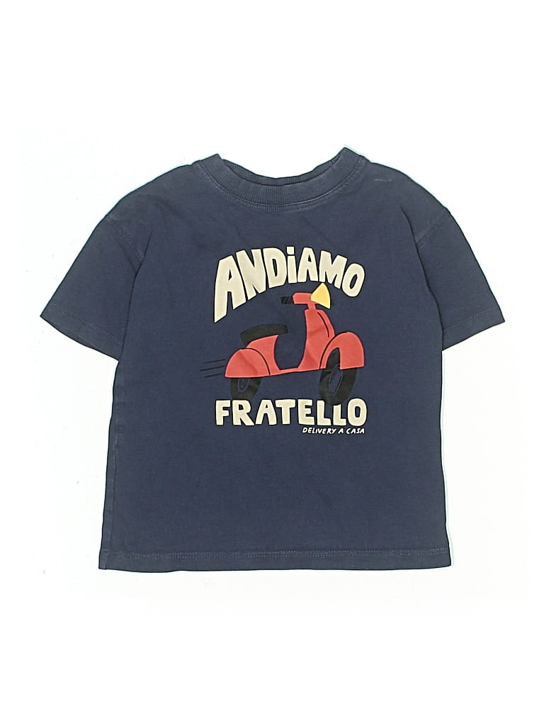 Pre-owned Zara Baby Kids' Short Sleeve T-shirt In Blue