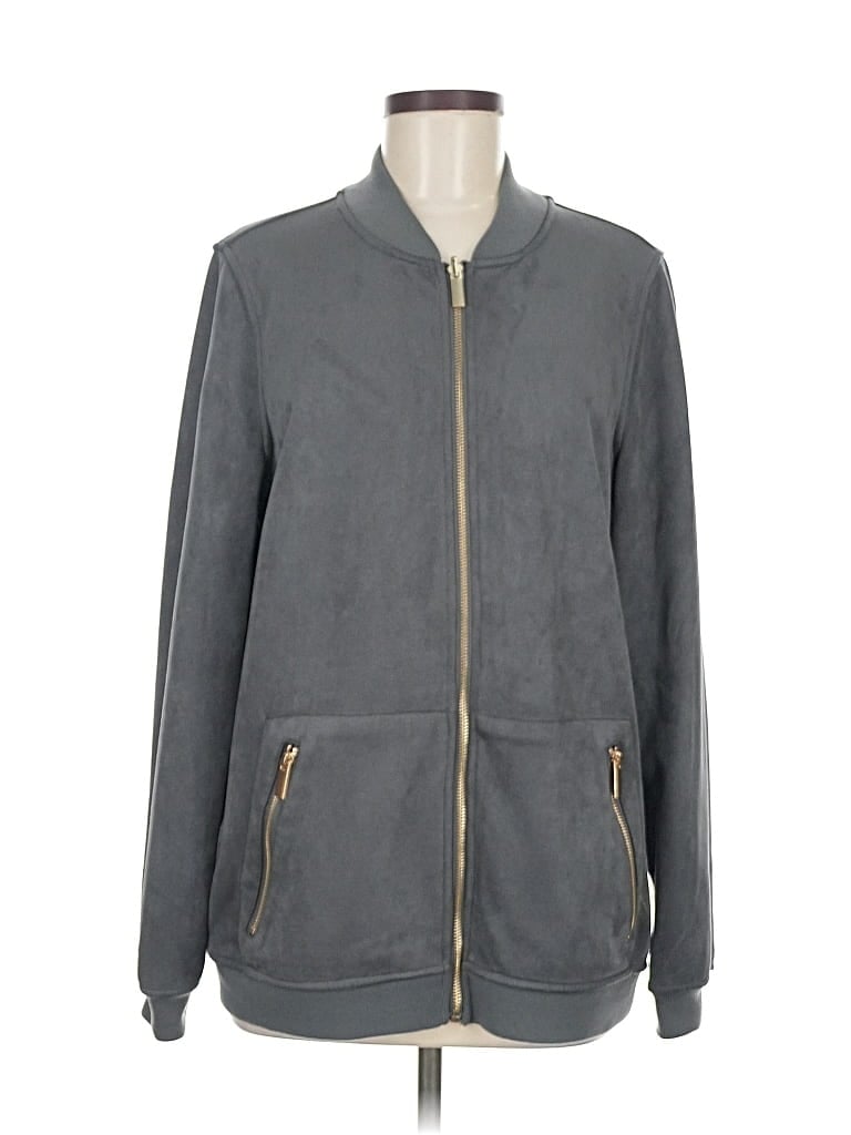 Pre-owned Assorted Brands Jacket In Gray
