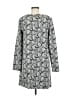 Ann Taylor LOFT Paisley Gray Casual Dress Size M - photo 2