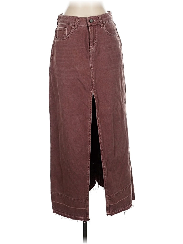 Pre-owned Bdg Casual Skirt In Burgundy