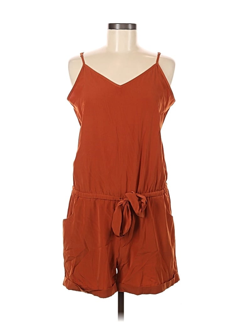 Pre-owned J.crew Factory Store Romper In Brown