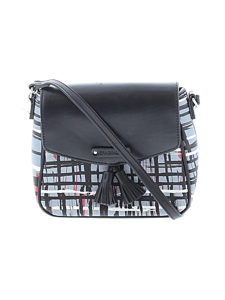 Pre-owned Vera Bradley Leather Crossbody Bag In Gray