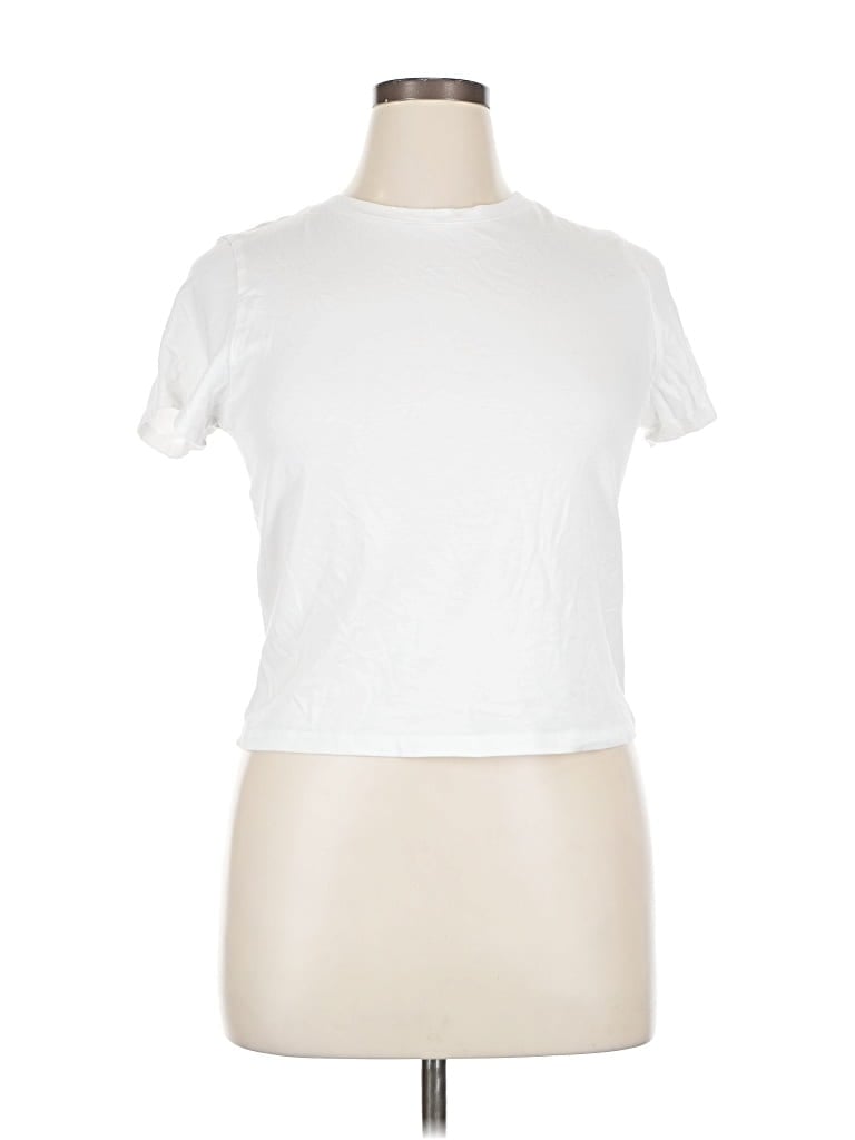 Pre-owned Old Navy Short Sleeve T-shirt In White