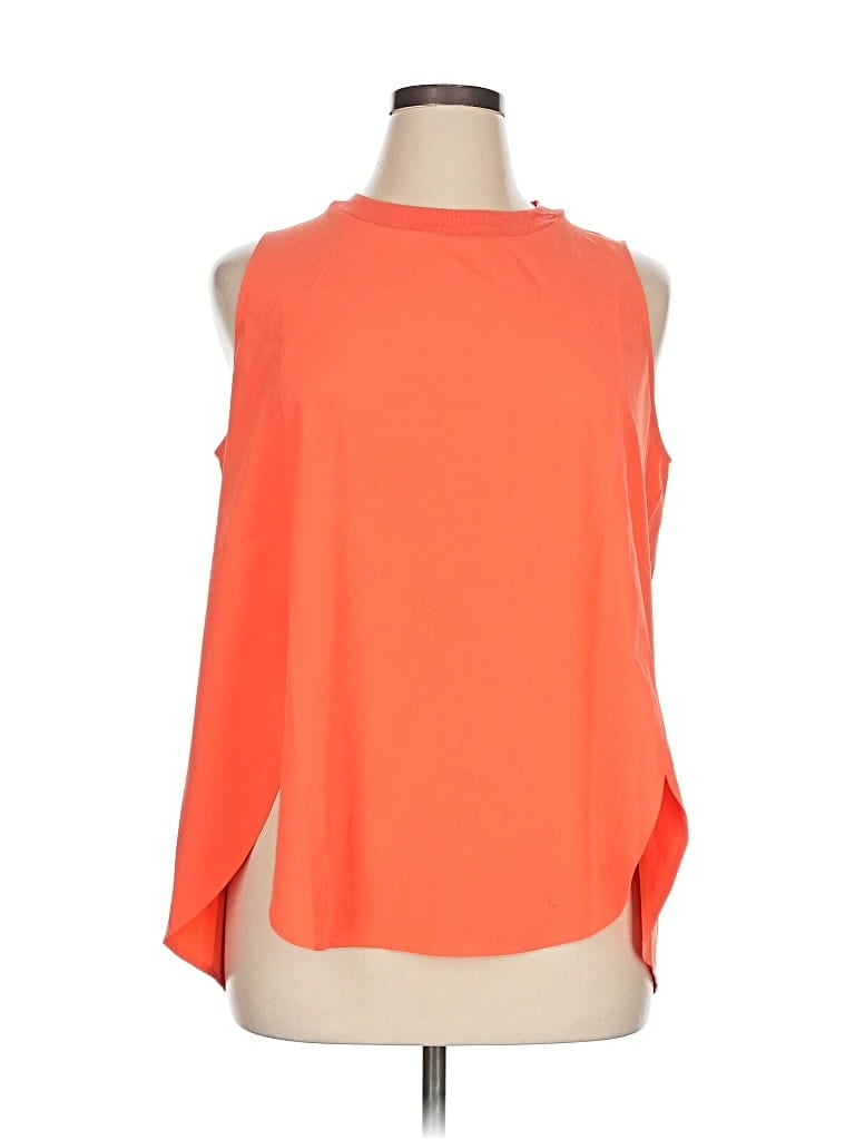 Pre-owned Athleta Sleeveless T-shirt In Orange