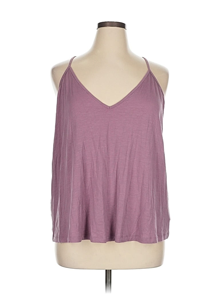Pre-owned Athleta Tank Top Purple Halter Neckline Tops