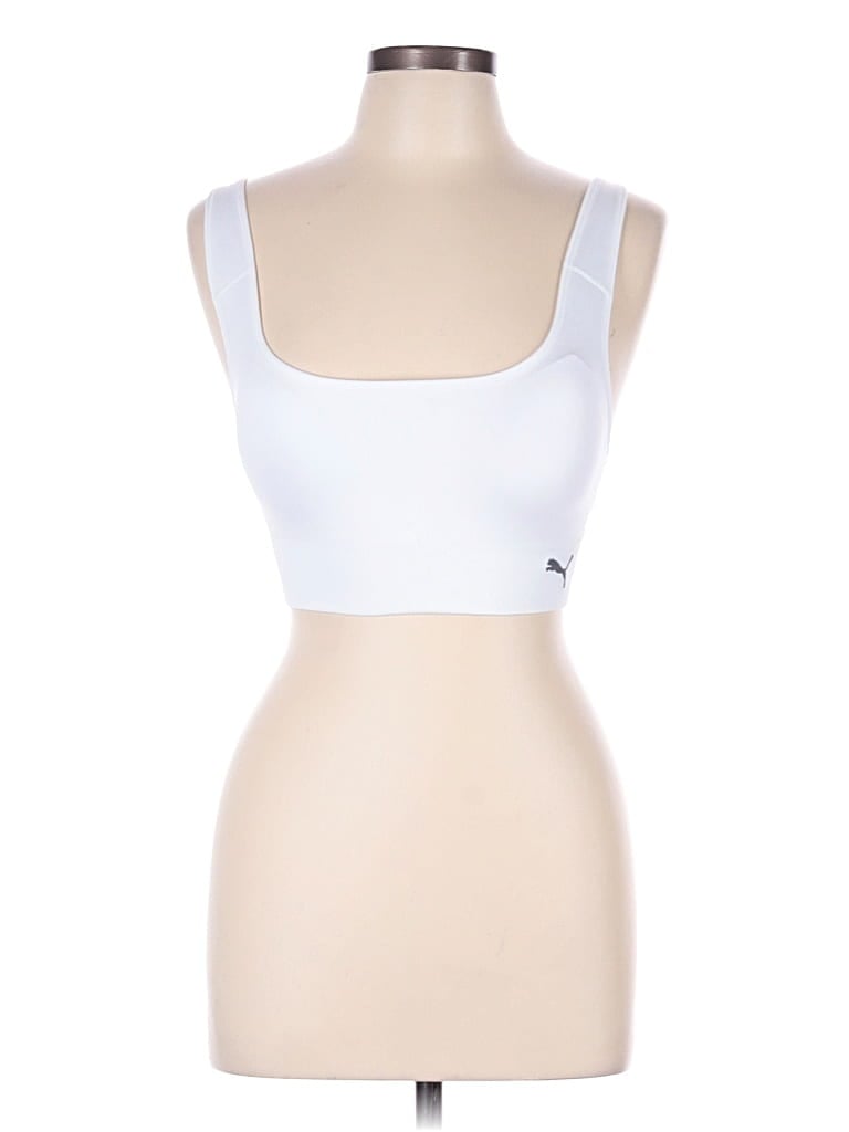 Pre-owned Puma Sports Bra In White