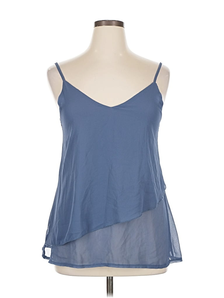 Pre-owned Unbranded Sleeveless Top Blue Sweetheart Neckline Tops