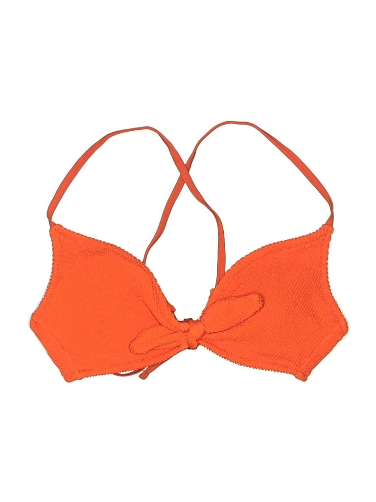 Pre-owned Kona Sol Swimsuit Top Orange Swimwear