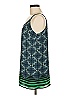 CAbi 100% Polyester Teal Sleeveless Blouse Size M - photo 5