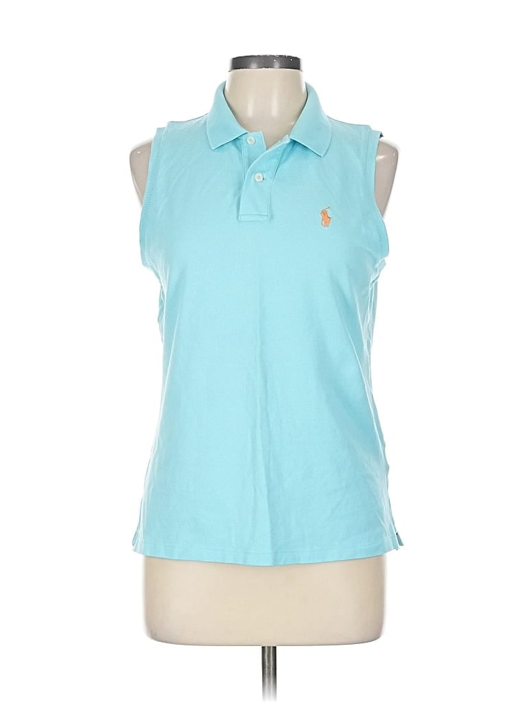 Pre-owned Ralph Lauren Golf Sleeveless Polo Shirt In Blue
