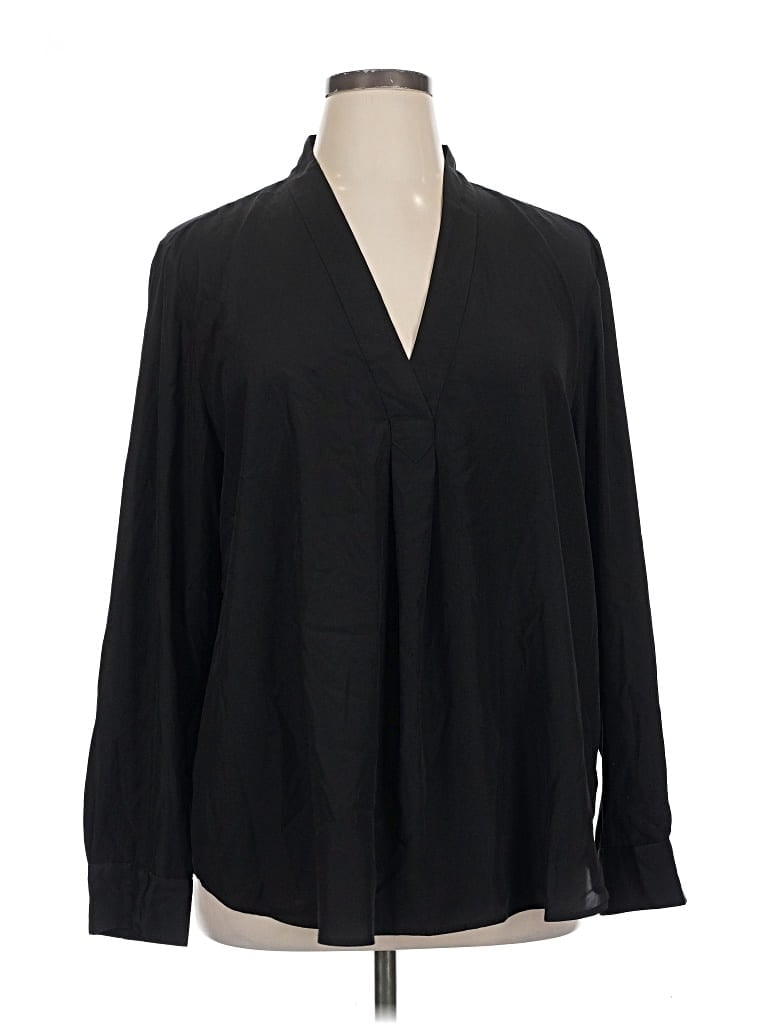 Pre-owned R | Label Long Sleeve Blouse In Black