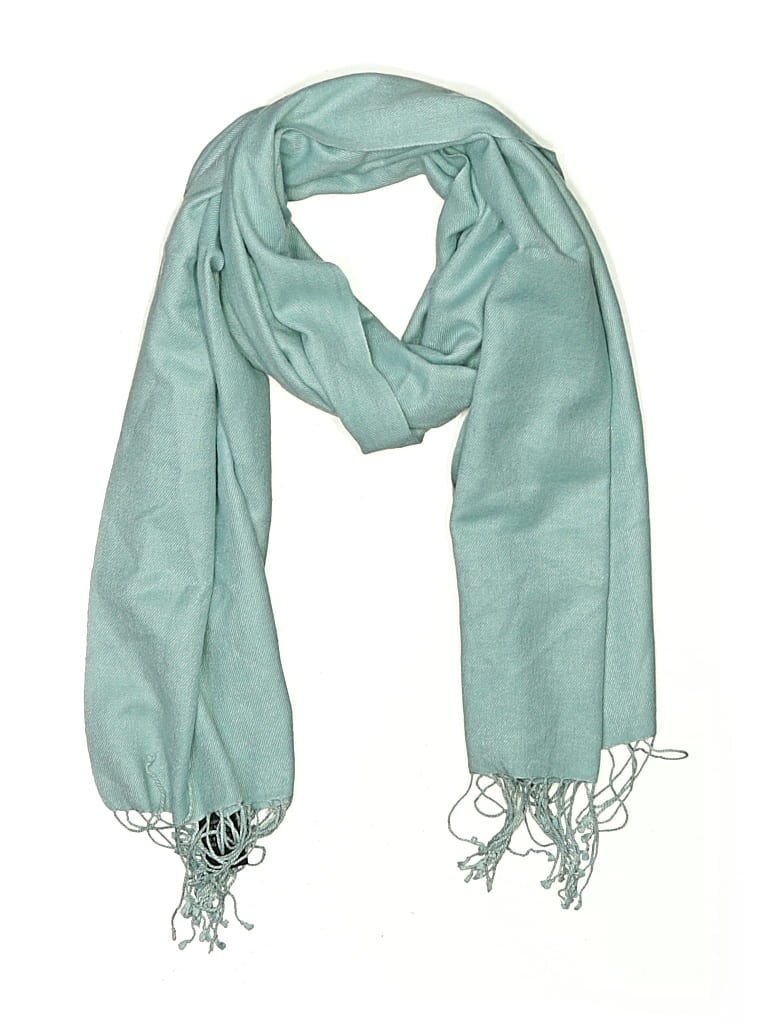 Pre-owned Bcbgmaxazria Silk Scarf In Blue