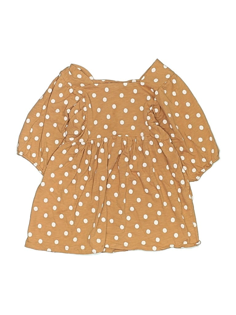 Pre-owned Zara Kids' 3/4 Sleeve T-shirt In Gold