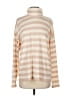 J.Crew 100% Cotton Stripes Tan Turtleneck Sweater Size S - photo 1