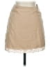 Zara Solid Tan Casual Skirt Size XS - photo 1