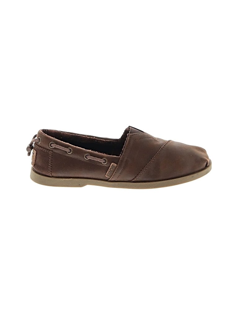 Pre-owned Bobs From Skechers Flats In Brown