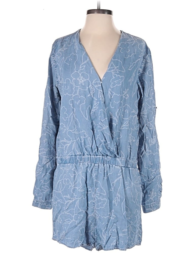 Pre-owned Cloth & Stone Romper In Blue
