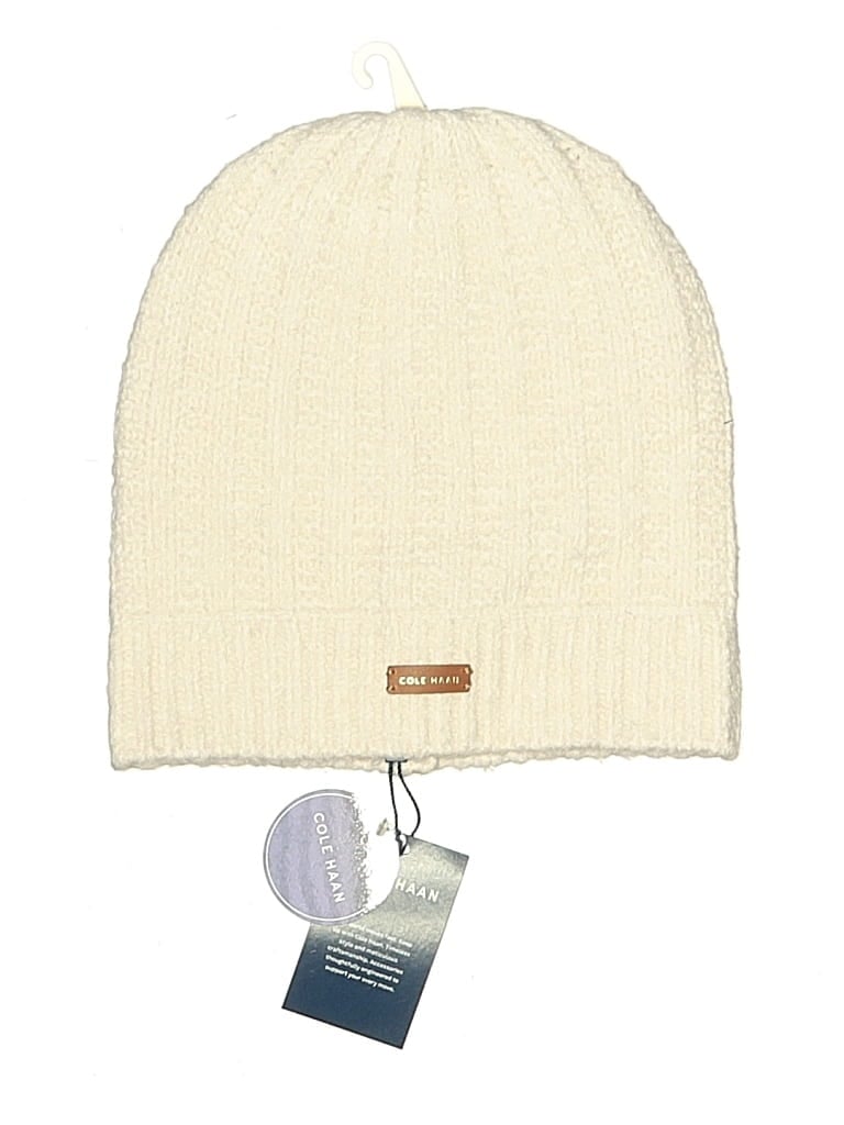 Cole Haan Beanie Hat In White