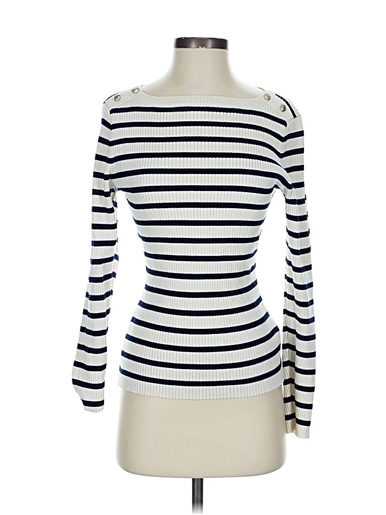 Pre-owned H&m Pullover Sweater In White