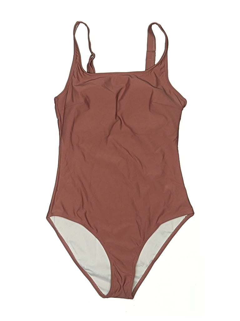 Pre-owned Unbranded One Piece Swimsuit In Brown