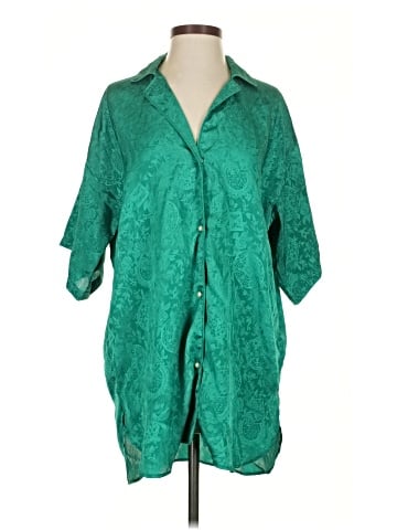 Victoria's Secret 3/4 Sleeve Button-Down Shirt (view 1)