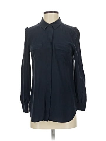 Broadway & Broome Long Sleeve Silk Top (view 1)